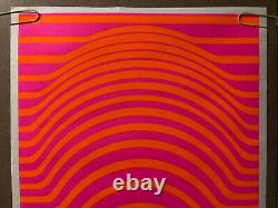 Original vintage poster item 72 psychedelic abstract sphere 1960s Black Light