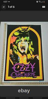 Ozzy Osbourne # 1887 Blacklight Poster Brand New Never Opened
