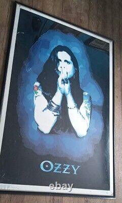 Ozzy Osbourne NO MORE TEARS Vintage Velvet Black Light Poster 1996 RARE READ