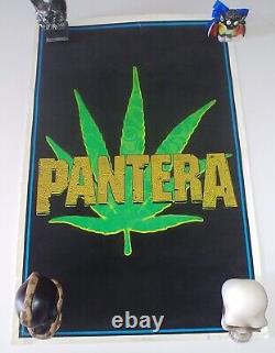 PANTERA Rare Vintage OG 90's potleaf 24x36 blacklight poster
