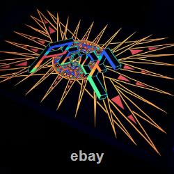 PEACE Psychedelic Vintage Black Light Poster HIP PRODUCTS Large 43.5X27.75