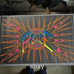 PEACE Psychedelic Vintage Black Light Poster HIP PRODUCTS Large 43.5X27.75
