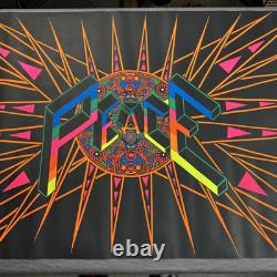 PEACE Psychedelic Vintage Black Light Poster HIP PRODUCTS Large 43.5X27.75