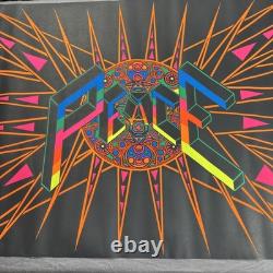 PEACE Psychedelic Vintage Black Light Poster HIP PRODUCTS Large 43.5X27.75
