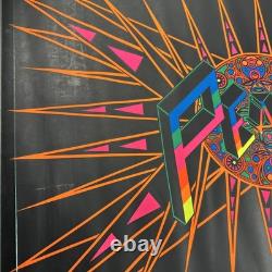 PEACE Psychedelic Vintage Black Light Poster HIP PRODUCTS Large 43.5X27.75