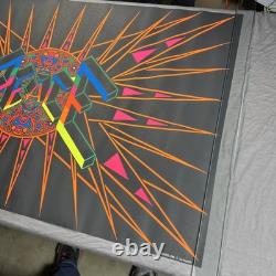 PEACE Psychedelic Vintage Black Light Poster HIP PRODUCTS Large 43.5X27.75