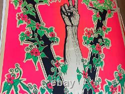 PEACE SIGN 1960's VINTAGE BLACKLIGHT HEADSHOP POSTER By Matt Boulton -NICE