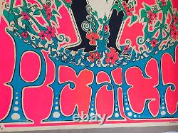 PEACE SIGN 1960's VINTAGE BLACKLIGHT HEADSHOP POSTER By Matt Boulton -NICE