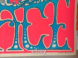 PEACE SIGN 1960's VINTAGE BLACKLIGHT HEADSHOP POSTER By Matt Boulton -NICE