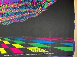 PEACOCK W-150 EGO VINTAGE 1969 BLACKLIGHT POSTER By NANCY PARKER -NICE