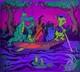 Pogo Possum Swamp Party 70's Scarce Blacklight Poster Psychedelic Exc Free Ship