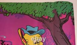 POGO POSSUM SWAMP PARTY 70's SCARCE BLACKLIGHT Poster Psychedelic EXC FREE SHIP