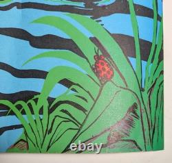 POGO POSSUM SWAMP PARTY 70's SCARCE BLACKLIGHT Poster Psychedelic EXC FREE SHIP