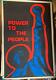 Power To The People Black Pride Vintage 1970's Blacklight Poster By One Stop Rd
