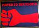 Power To The People Vintage 1970 Blacklight Poster By Gemini Rising -nice