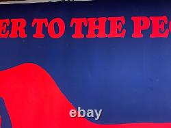 POWER TO THE PEOPLE VINTAGE 1970 BLACKLIGHT POSTER By Gemini Rising -NICE