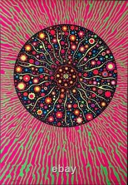 PSYCHEDELIC EYE 1969 Blacklight Day-Glo HEAD SHOP poster 23x35 NM