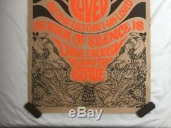 Pandora Productions Original 1967 LOVE Silkscreen Blacklight poster by George