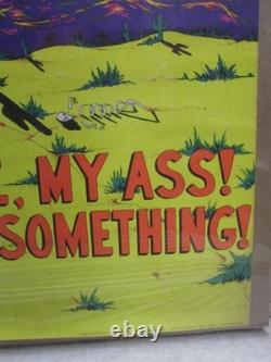 Patience my ass! Let's kill something! Vintage black light Poster 1971 22603