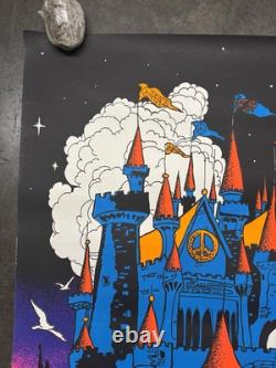 Peaceful kingdom 1971 black light poster vintage psychedelic peace C2841
