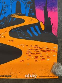 Peaceful kingdom 1971 black light poster vintage psychedelic peace C2841