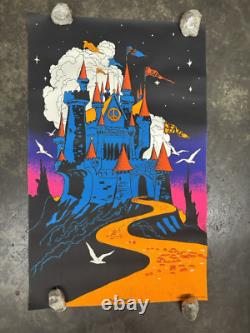 Peaceful kingdom 1971 black light poster vintage psychedelic peace C2842