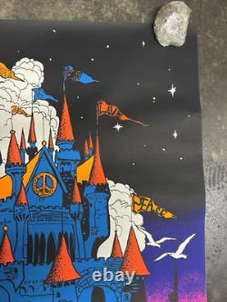 Peaceful kingdom 1971 black light poster vintage psychedelic peace C2842