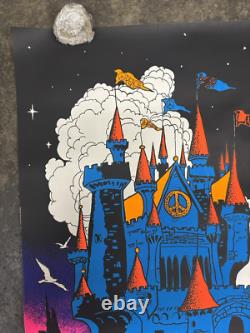 Peaceful kingdom 1971 black light poster vintage psychedelic peace C2842