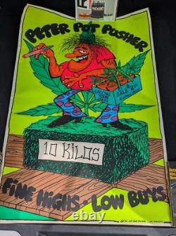 Peter Pot Pusher 1972 One Stop Poster original blacklight poster 35 x 23