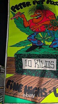 Peter Pot Pusher 1972 One Stop Poster original blacklight poster 35 x 23