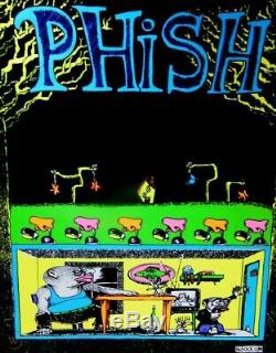 Phish Junta Blacklight Pollock Poster