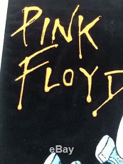 Pink Floyd The Wall vintage blacklight poster marching hammers psychedelic