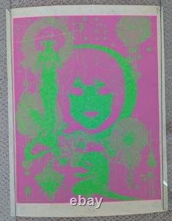 Posters # 3, 4 & 11 RARE Hambly Studios Psychedelic 1960's Black Light MCM