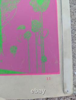 Posters # 3, 4 & 11 RARE Hambly Studios Psychedelic 1960's Black Light MCM