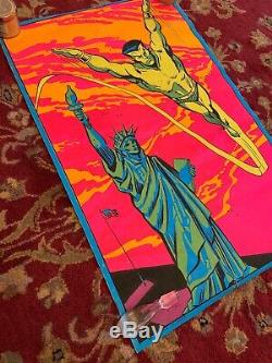 Prince Namor Blacklight Poster Original Third Eye INC The Submariner 1971 Marvel