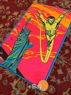 Prince Namor Blacklight Poster Original Third Eye INC The Submariner 1971 Marvel