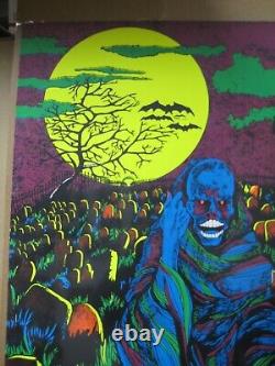 Prince of Darkness 1971 Black Light vintage Poster Large Inv#G7231