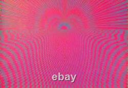 Psychedelic Blacklight Poster 1970s Original 22x33