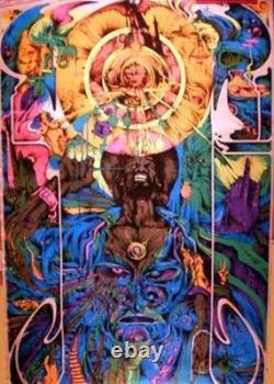 Psychedelic Blacklight Poster 1972 Vintage Original 27x39 COOL