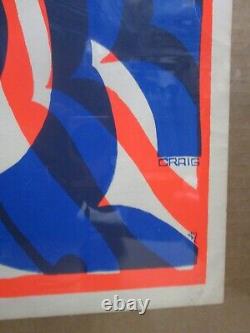Psychedelic Craig Vintage Poster 1970's black light 20273