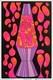 Psychedelic Vintage 60's Mod Style Lava Lamp Pop Art Blacklight Poster 23 X 35