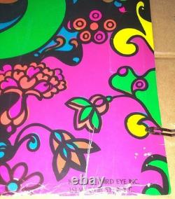 Psychedelic art blacklight poster SOMETHING RICH, STRANGE Mancuso 1970 Third Eye