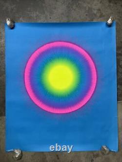 Psycho sun 1969 black light poster vintage psychedelic synthetic trips C2406