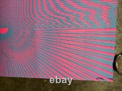 Psycho sun black light poster vintage 1970's C2632