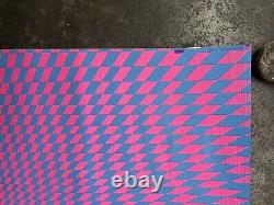 Psycho sun black light poster vintage 1970's C2632