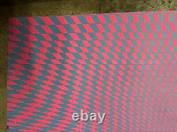 Psycho sun black light poster vintage 1970's C2632