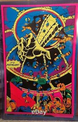 Psyklop 1971 Vintage Marvel Comics Blacklight Poster The Third Eye