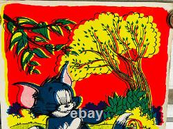 RARE 1972 ArtKo Psychedelic Blacklight Tom & Jerry Poster