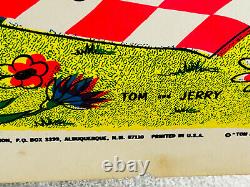 RARE 1972 ArtKo Psychedelic Blacklight Tom & Jerry Poster