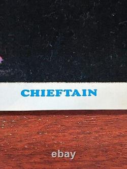 RARE 1974 VELVET BLACK LIGHT CHEIFTAIN INDIAN HEAD POSTER MONARCH PUB. 11x17